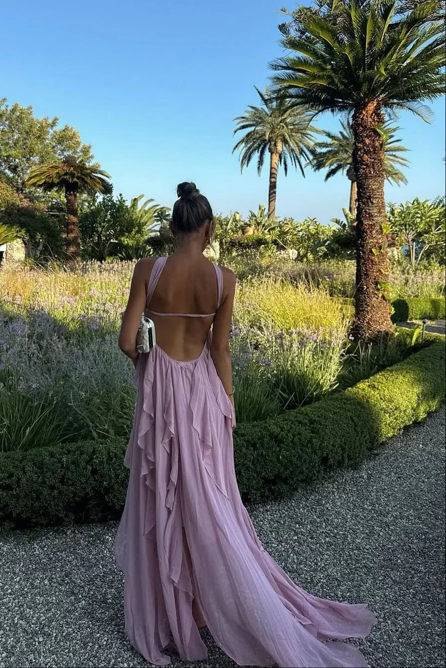 Sofía | Vestido largo de mujer con volantes - view 7