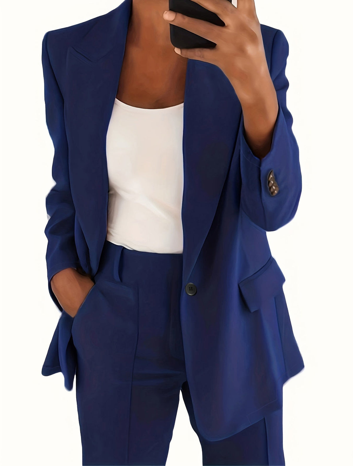 Tania | Traje de chaqueta y pantalón de mujer - Azul