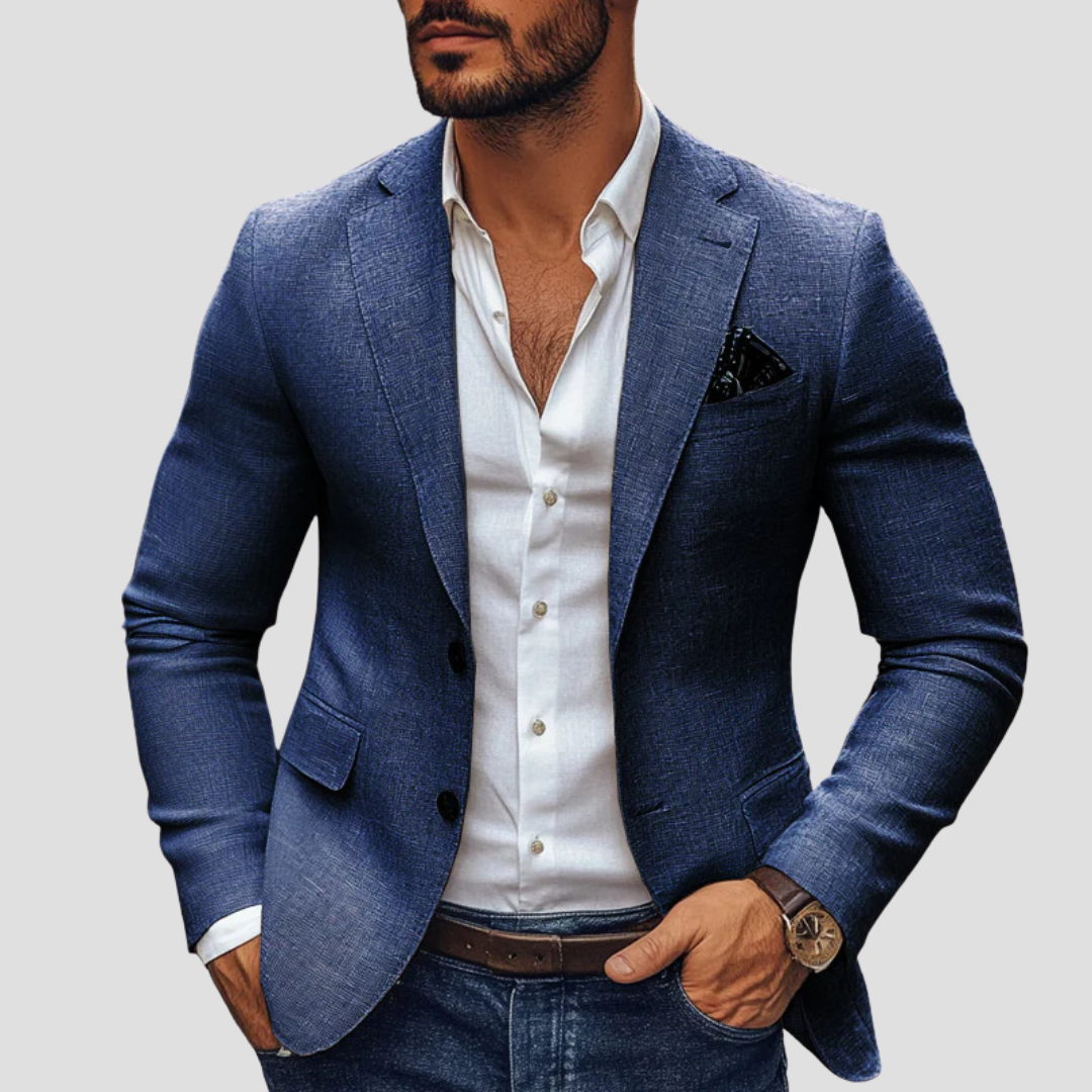 Tomás | Americana sport de hombre de corte moderno - Azul marino