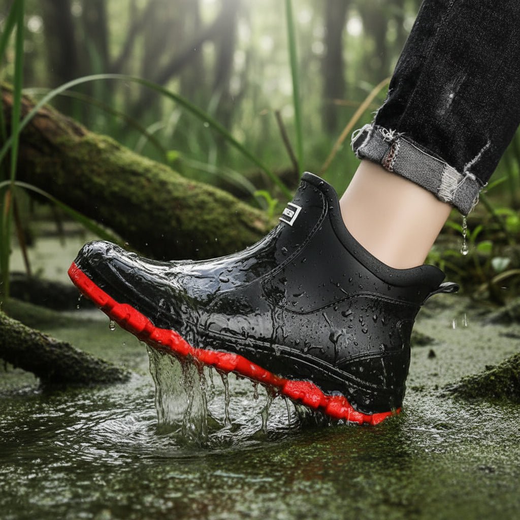 Zacarías | Botas de agua de goma de caña baja - foto 5