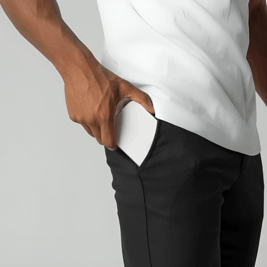 Chinos stretch pour hommes - ajustés, respirants et confortables