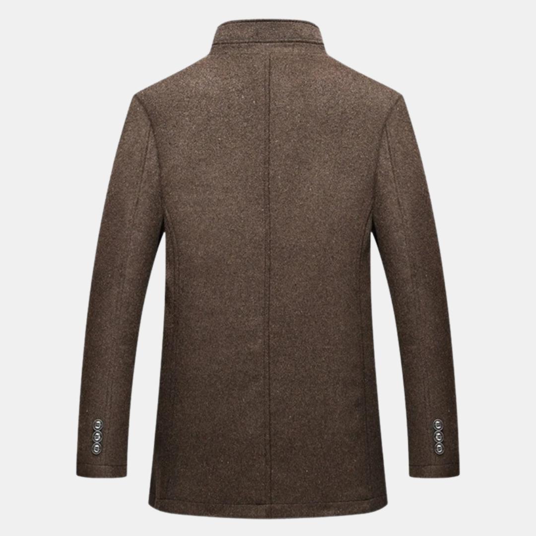 Hampus | Manteau en laine pour homme à col montant