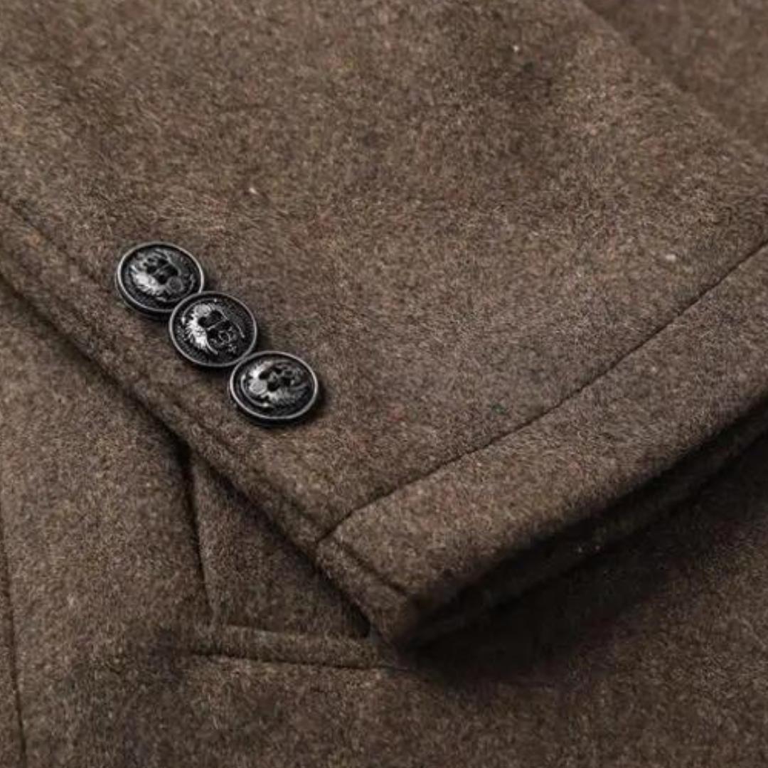 Hampus | Manteau en laine pour homme à col montant
