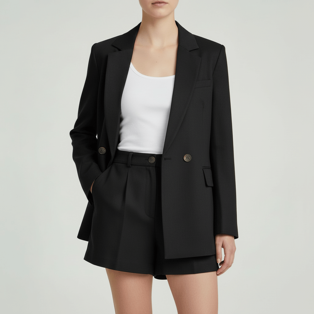 Lizzy | Ensemble d'été léger avec veste ample et short ajusté 4