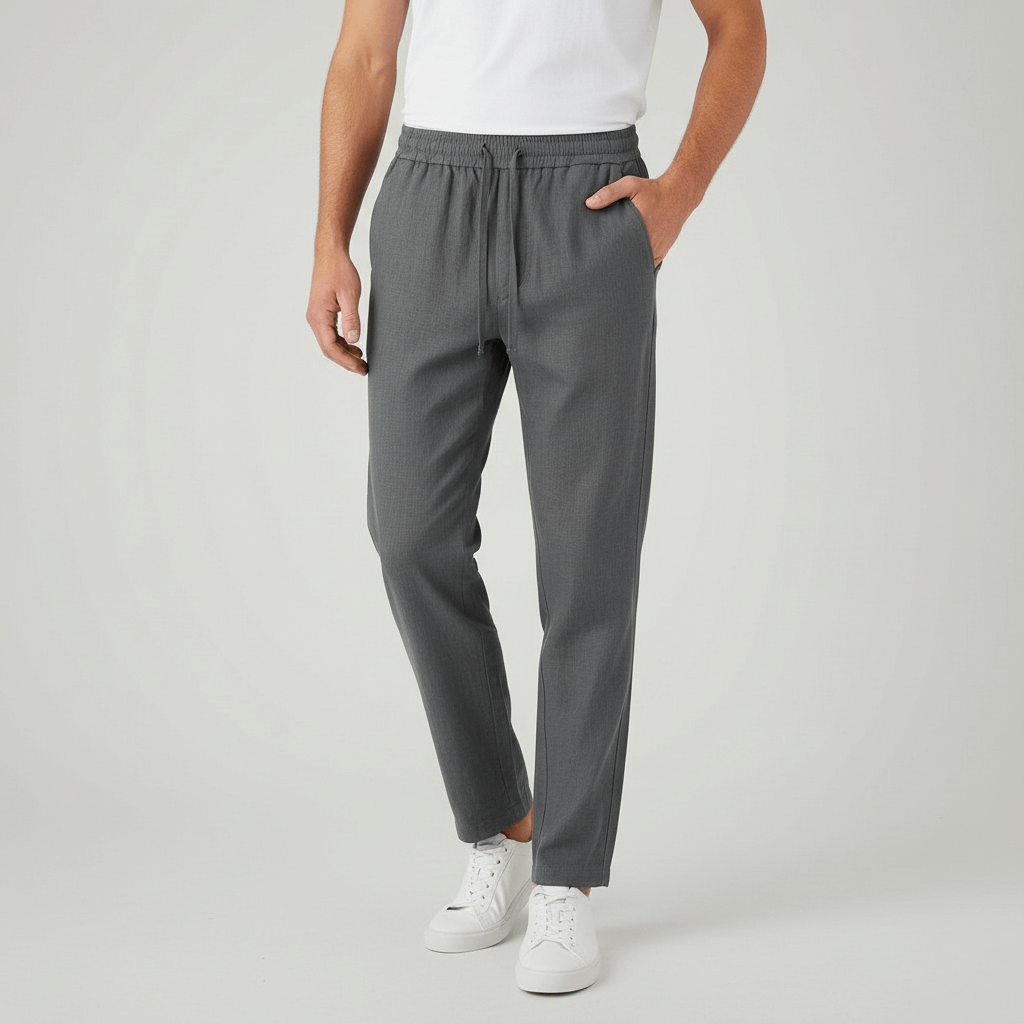Lizzy | Pantalon ample en lin avec taille élastique 3