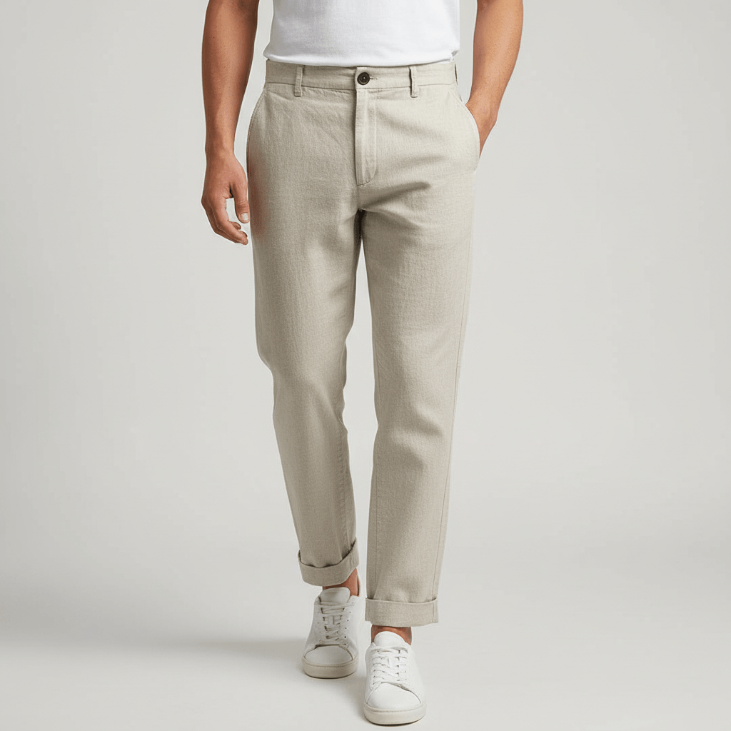 Lizzy | Pantalon ample en lin léger avec poches 0