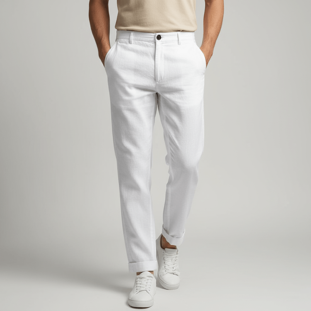 Lizzy | Pantalon ample en lin léger avec poches 3
