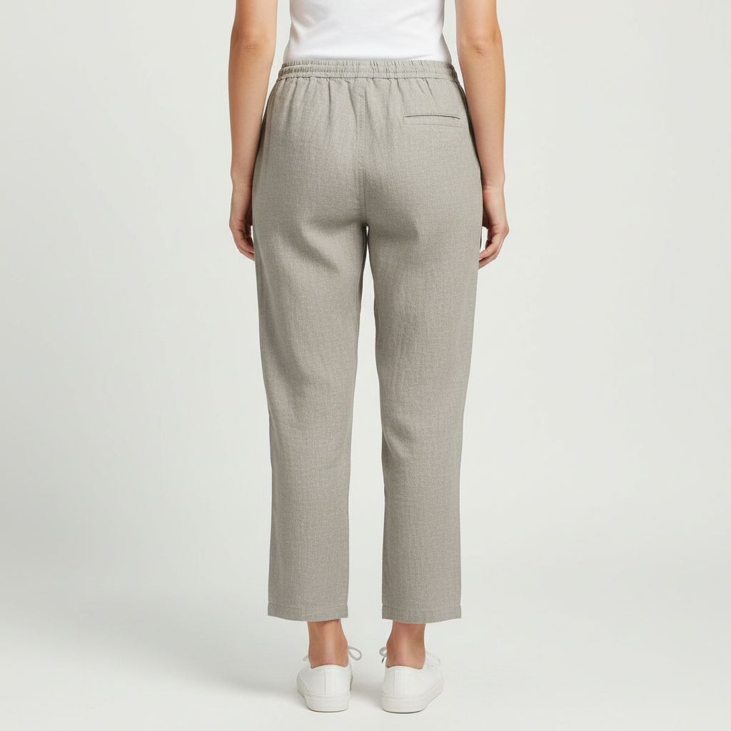 Lizzy | Pantalon en lin ample avec cordon de serrage 1