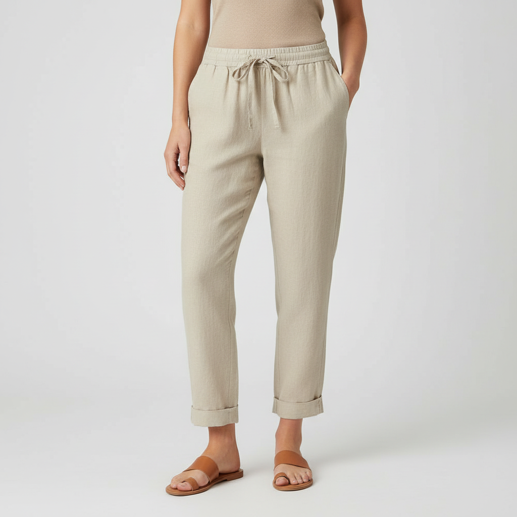 Lizzy | Pantalon en lin léger à la coupe moderne 5