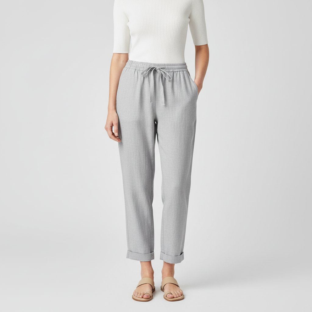 Lizzy | Pantalon en lin léger à la coupe moderne 6