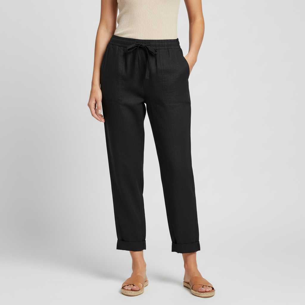 Lizzy | Pantalon en lin léger à la coupe moderne 7