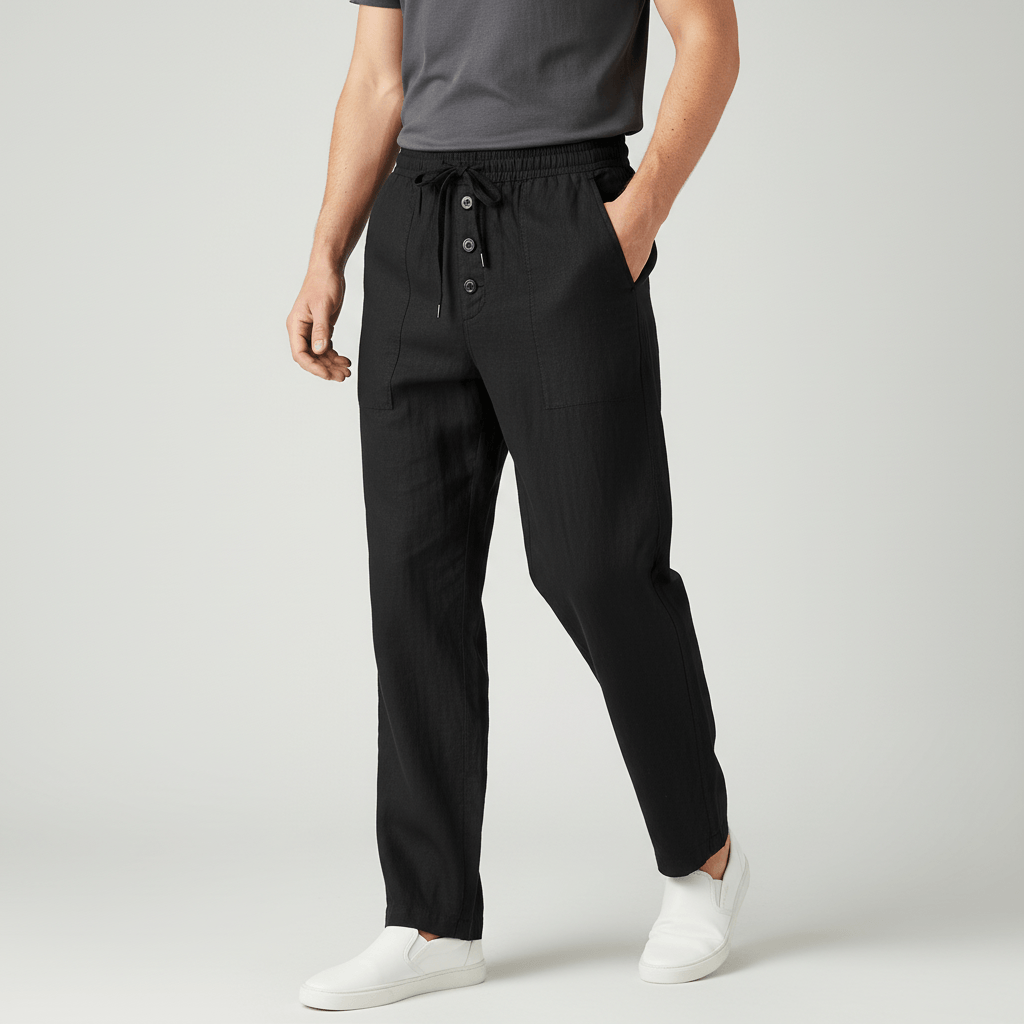 Lizzy | Pantalon en lin léger avec cordon de serrage 4