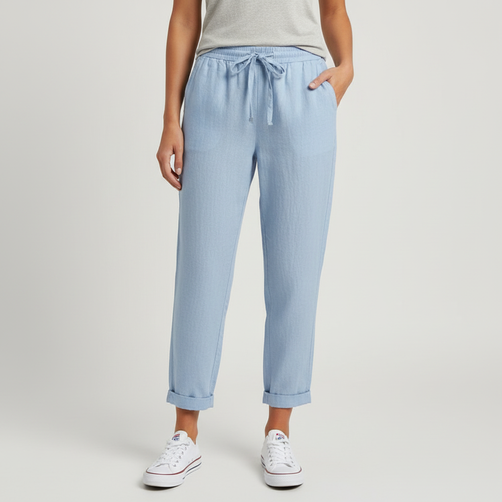 Lizzy | Pantalon en lin respirant ajusté 4