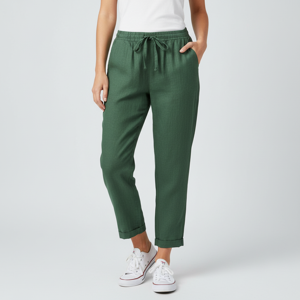 Lizzy | Pantalon en lin respirant ajusté 6