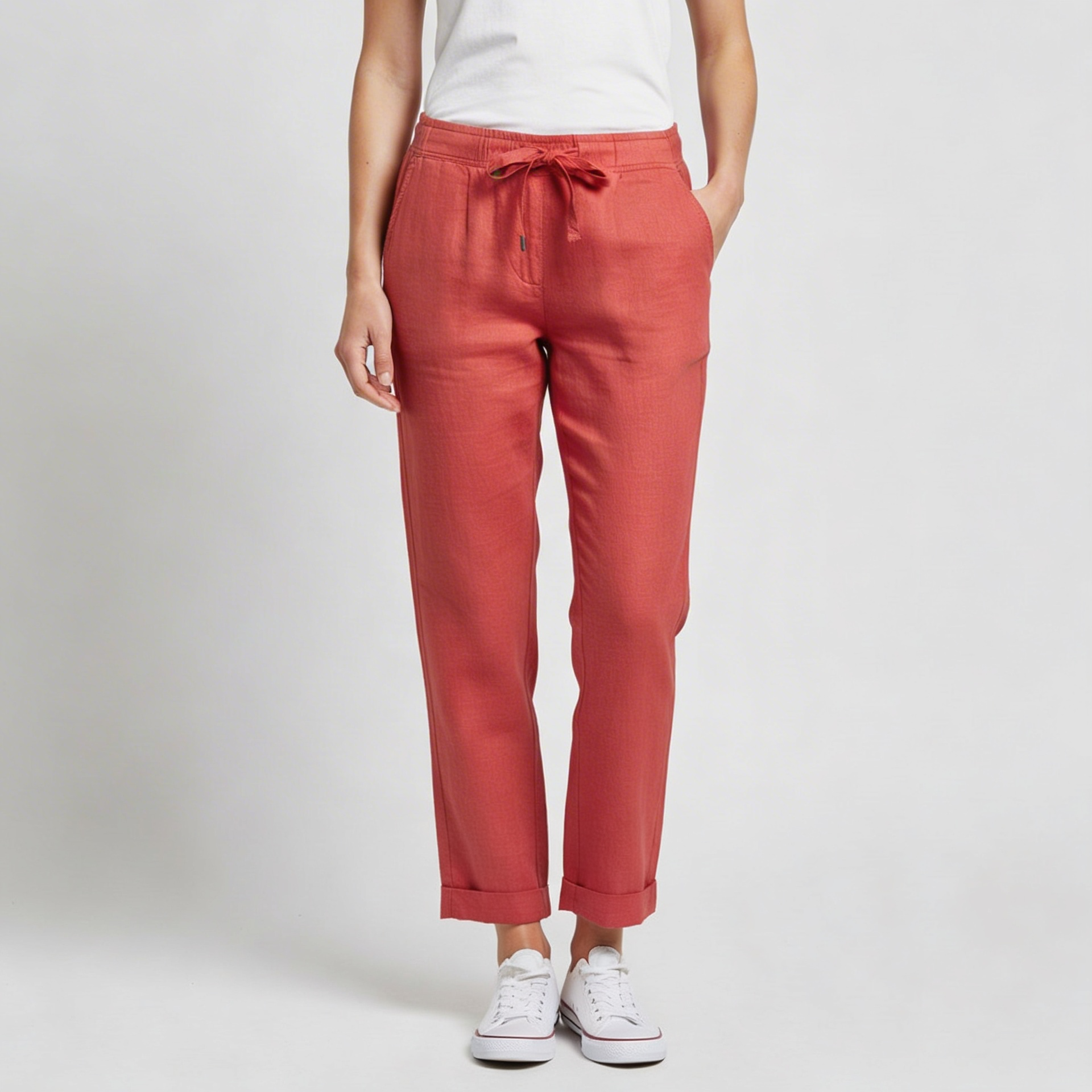 Lizzy | Pantalon en lin respirant ajusté 8