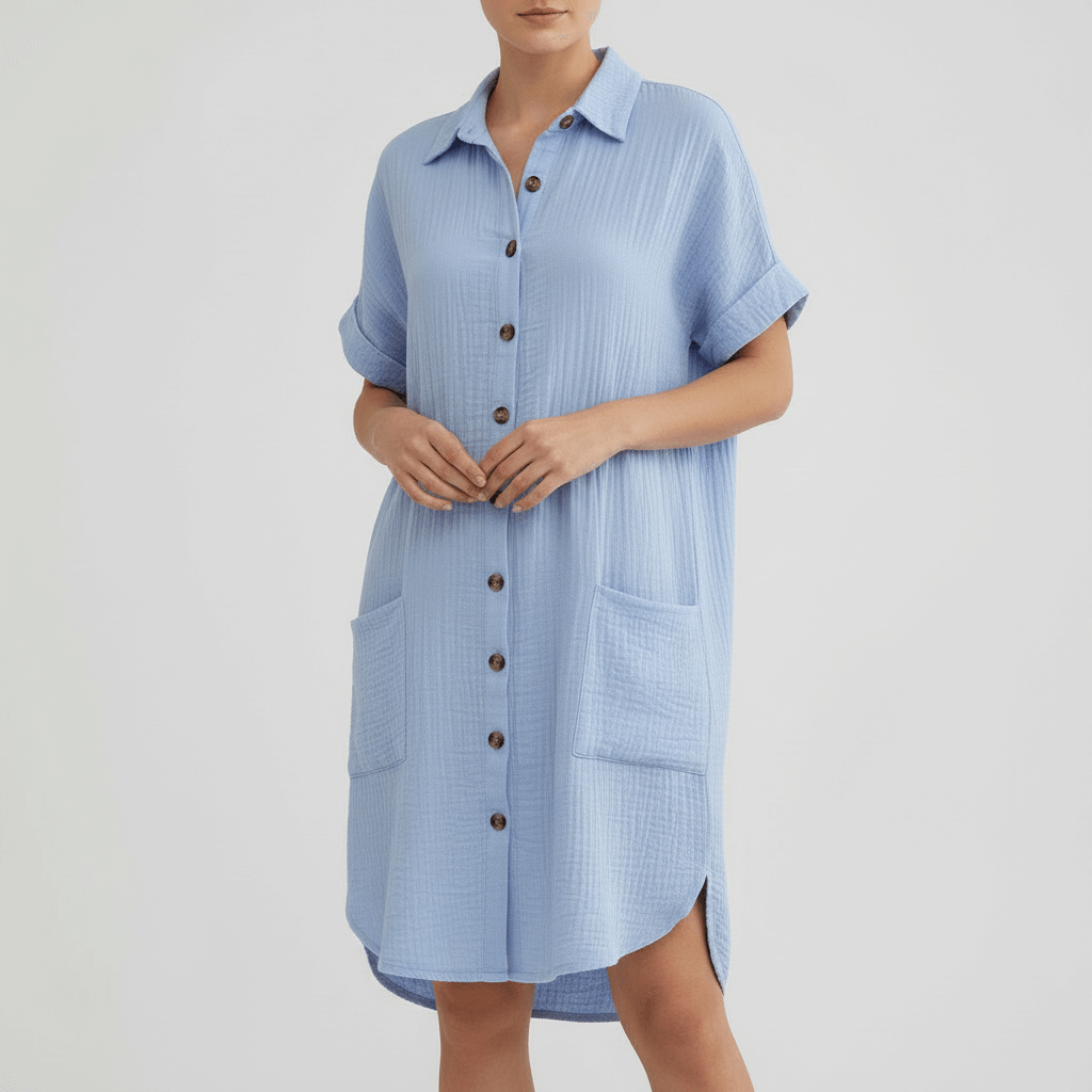 Lizzy | Robe d'été légère avec col et poches 4