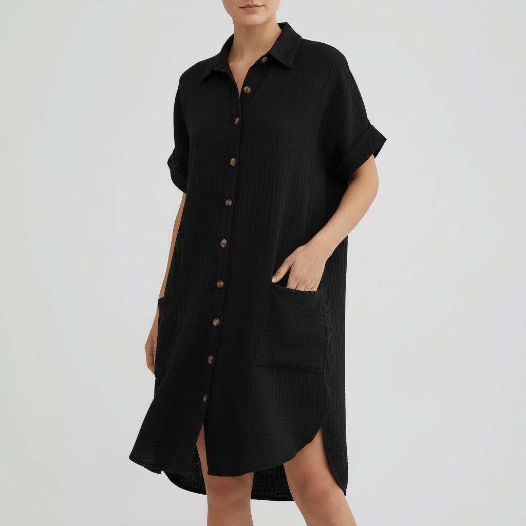 Lizzy | Robe d'été légère avec col et poches 5