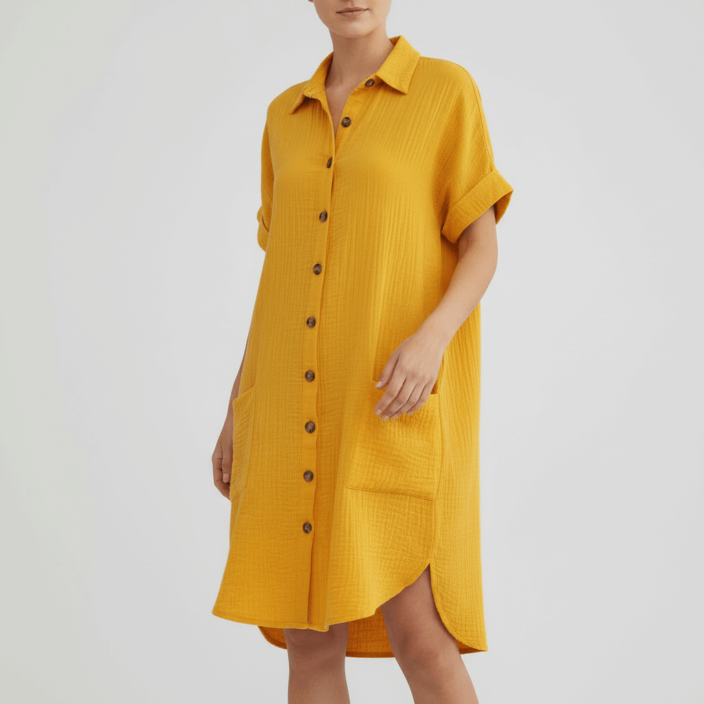 Lizzy | Robe d'été légère avec col et poches 6