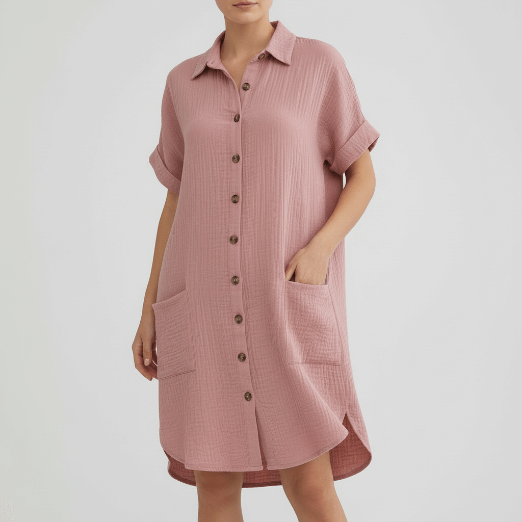 Lizzy | Robe d'été légère avec col et poches 7