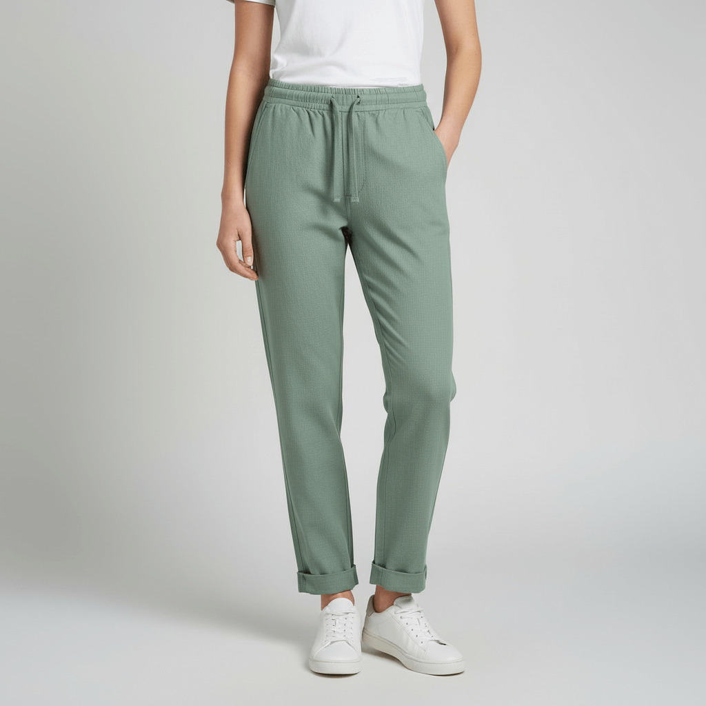 Lizzy | Taille haute ample pantalon fluide avec poches 0