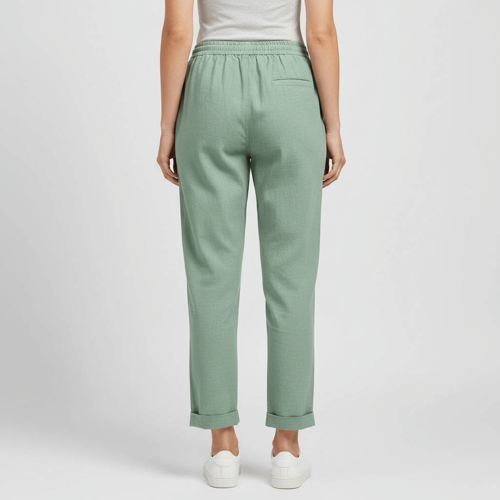Lizzy | Taille haute ample pantalon fluide avec poches 1