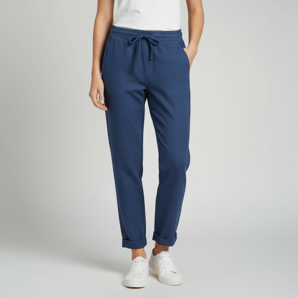 Lizzy | Taille haute ample pantalon fluide avec poches 3