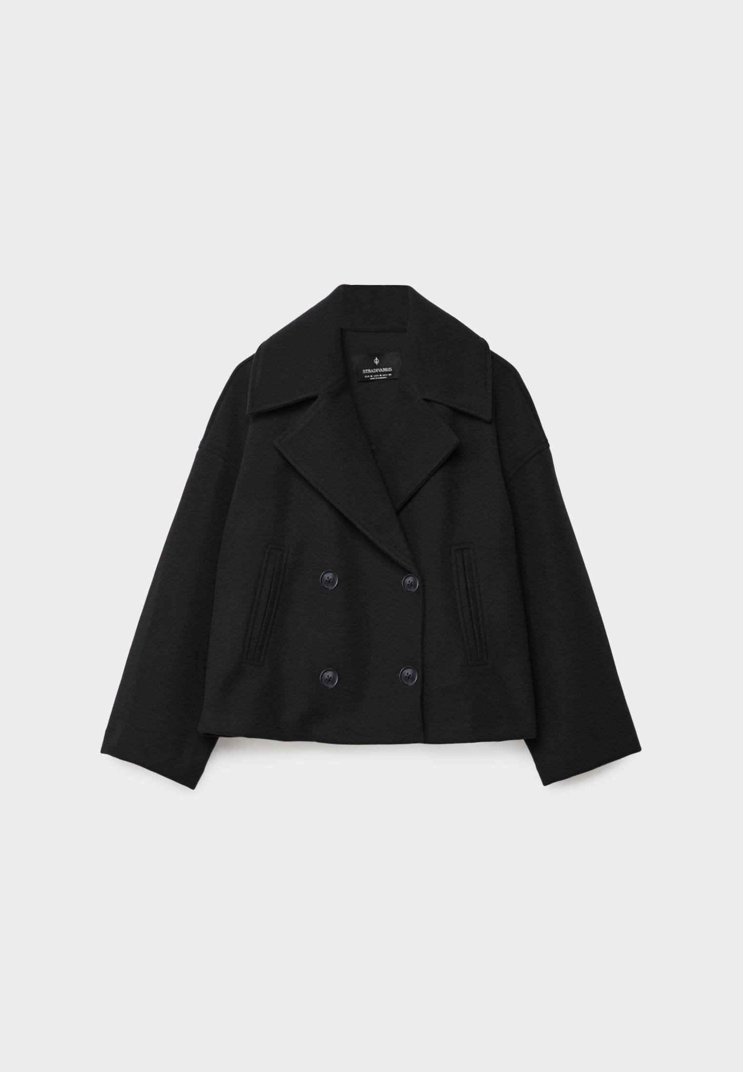 Manteau court croisé Anna
