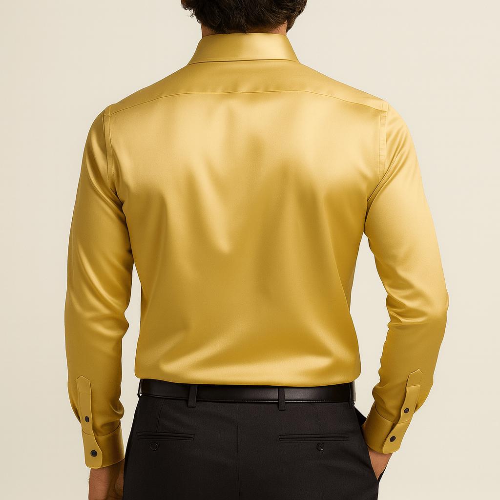 Rizile | Chemise habillée en satin coupe ajustée