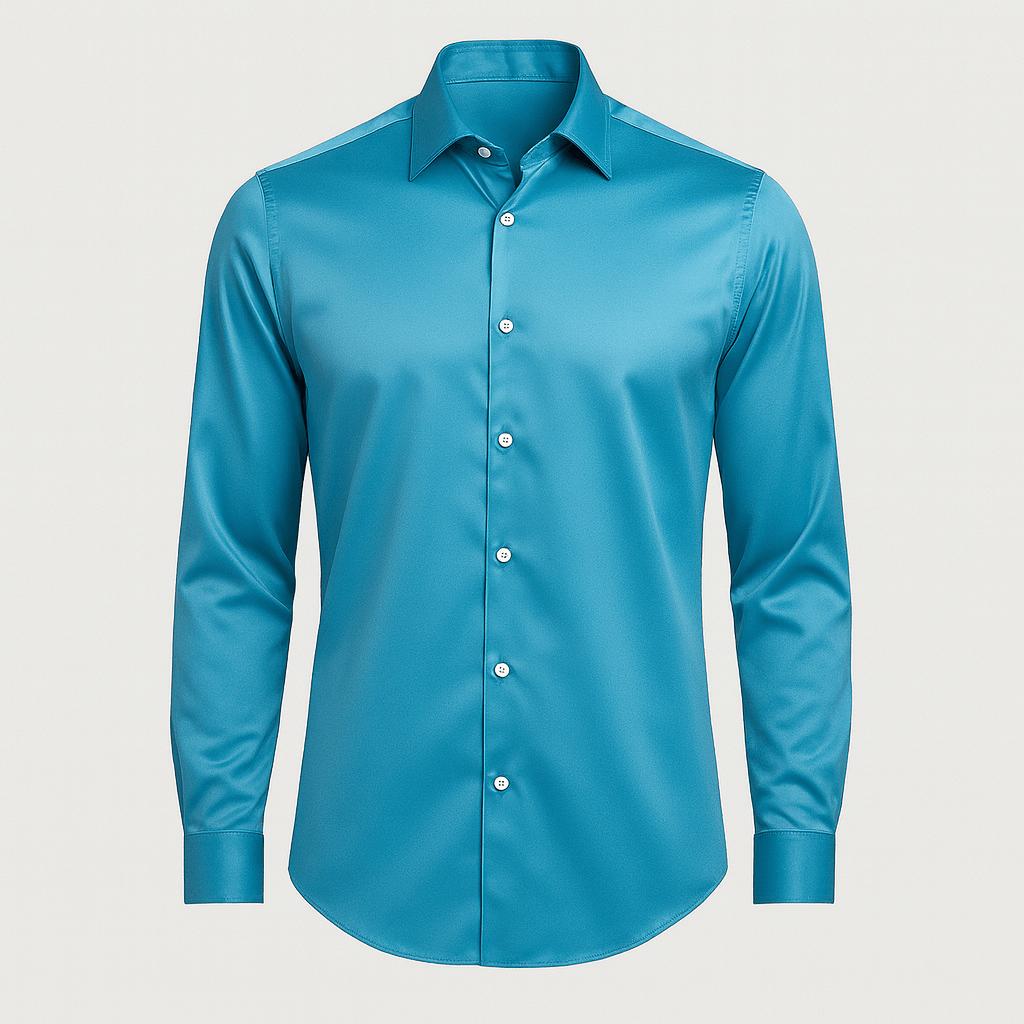 Rizile | Chemise habillée en satin coupe ajustée