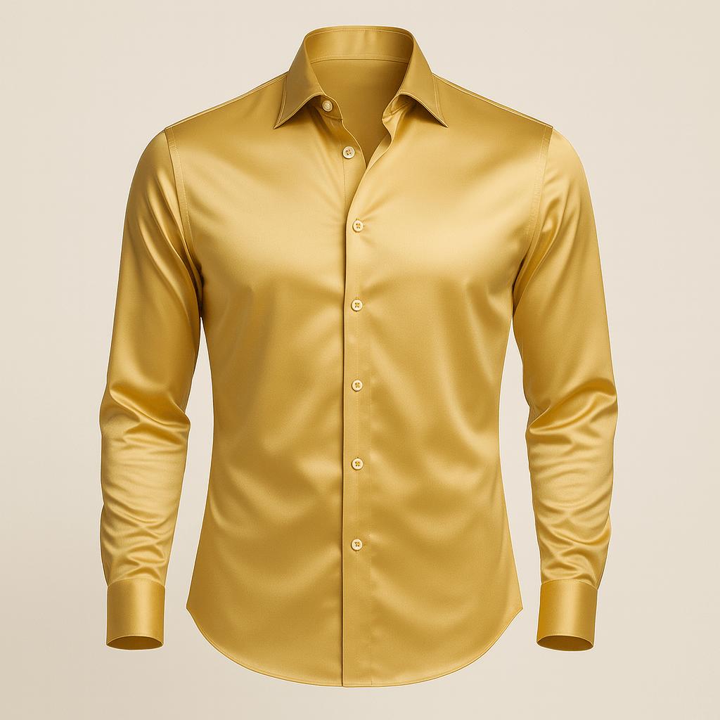 Rizile | Chemise habillée en satin coupe ajustée