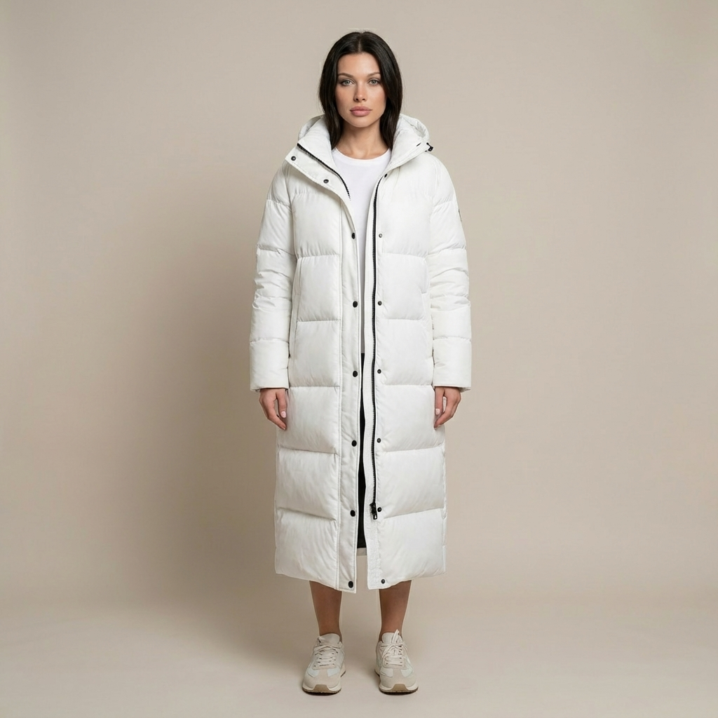 Rizile | Doudoune longue à capuche spacieuse