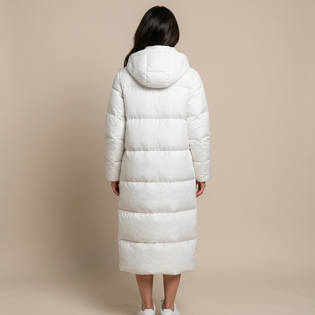 Rizile | Doudoune longue à capuche spacieuse