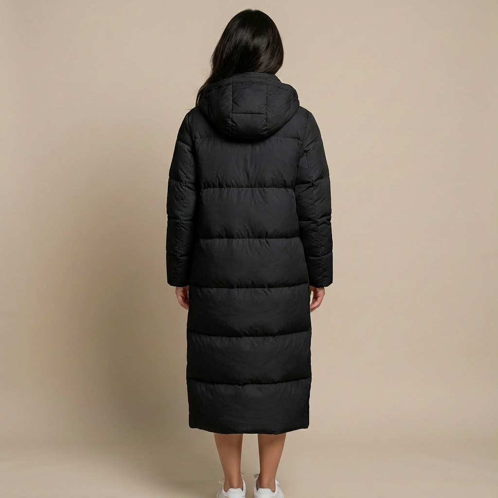 Rizile | Doudoune longue à capuche spacieuse