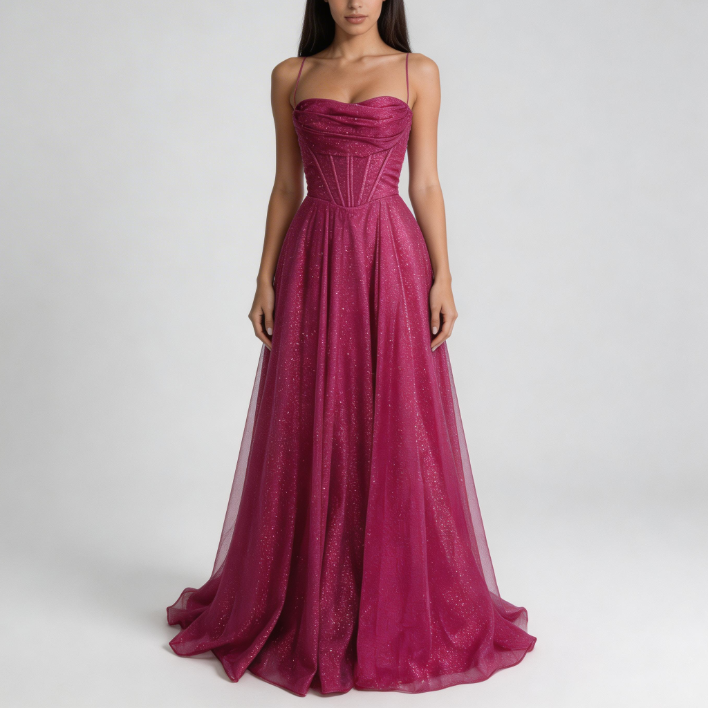 Rizile | Satin robe maxi avec dos ouvert