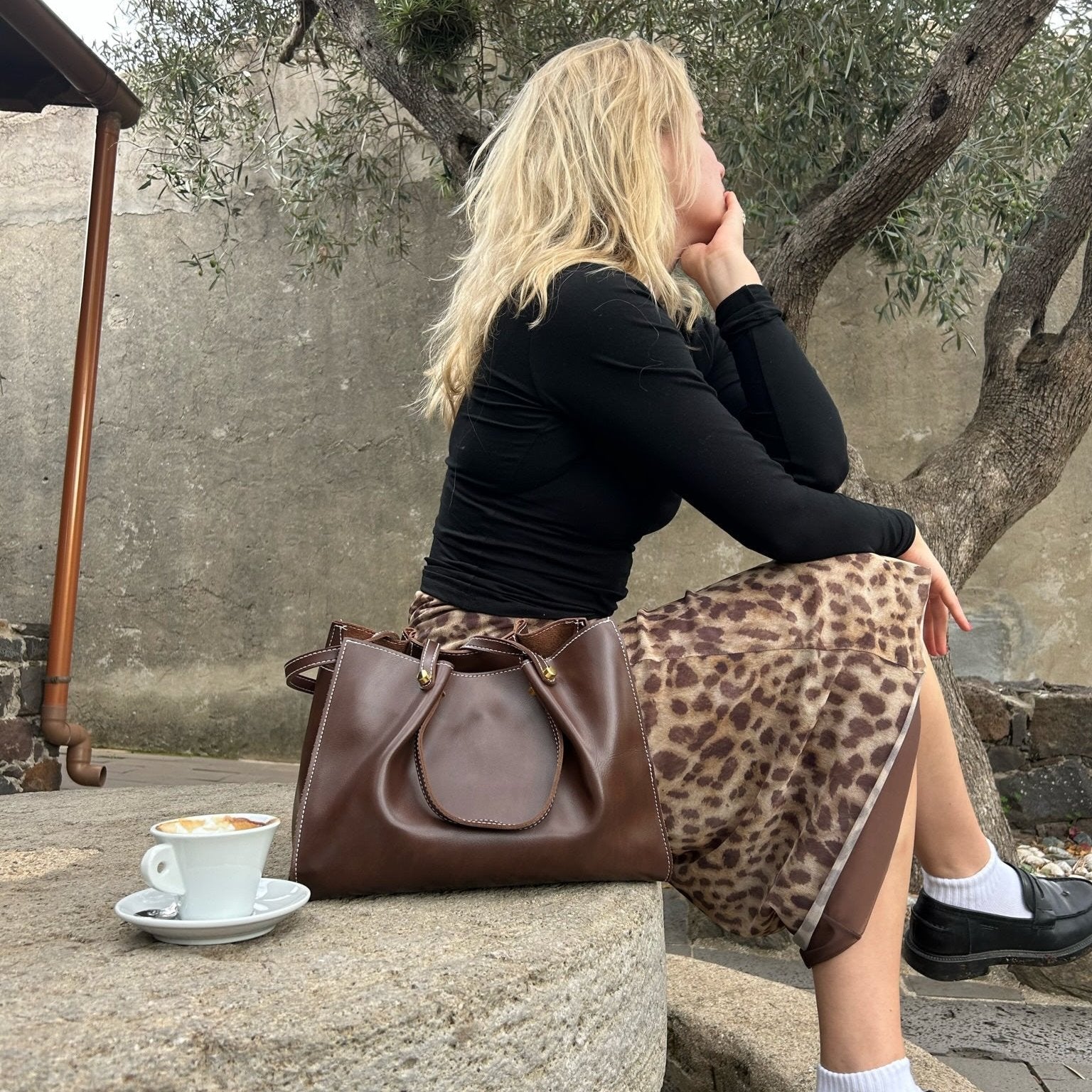 Sac cabas en similicuir – Fait main et durable