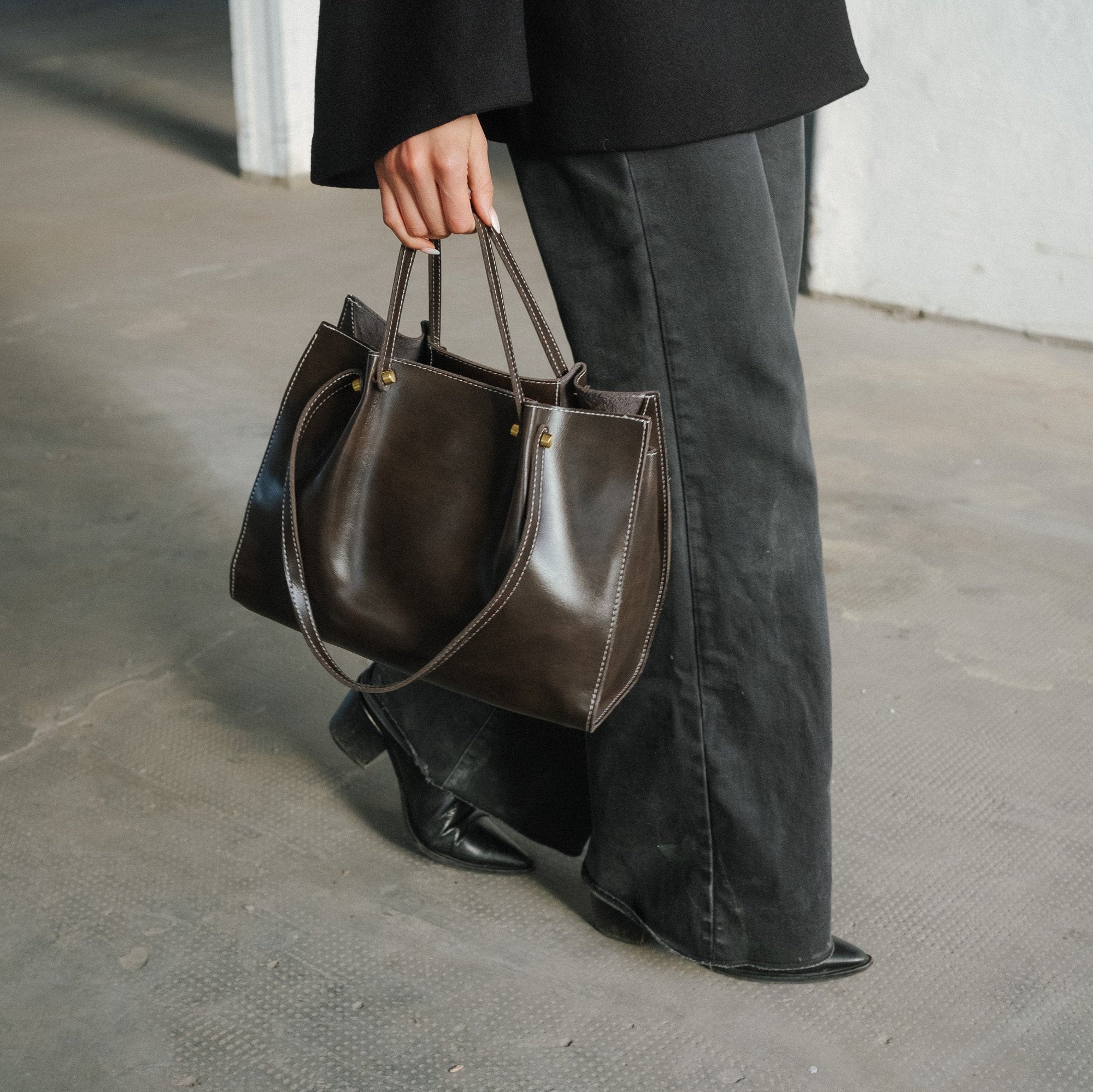 Sac cabas en similicuir – Fait main et durable