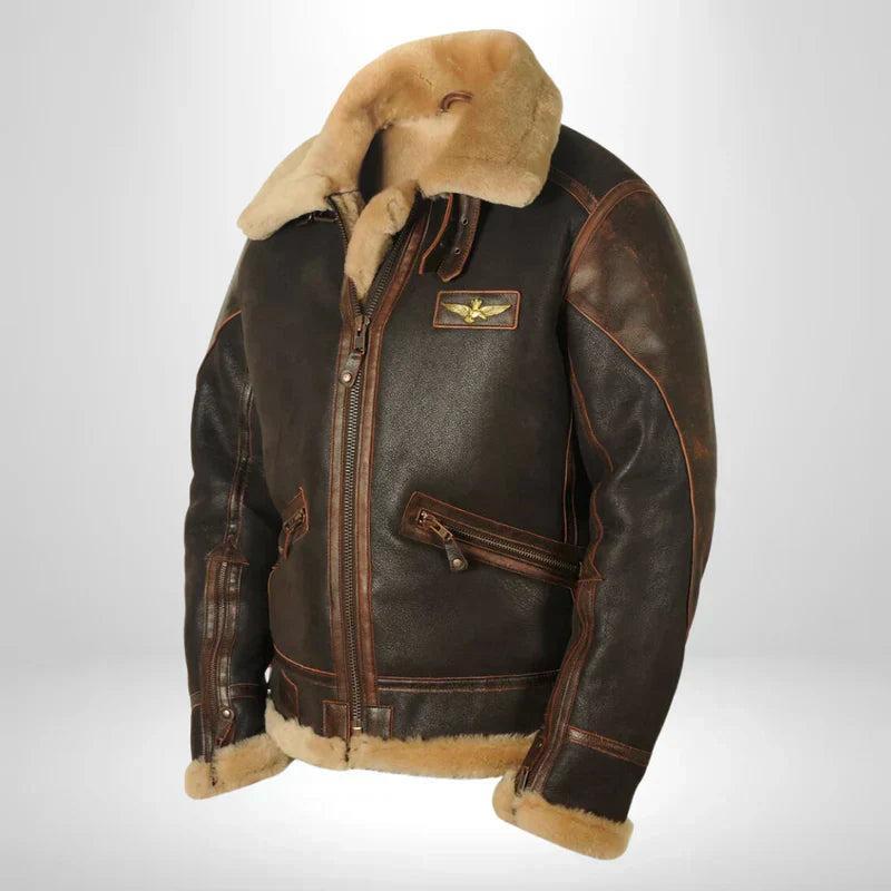 Thomas | Blouson aviateur exclusif à col en fourrure