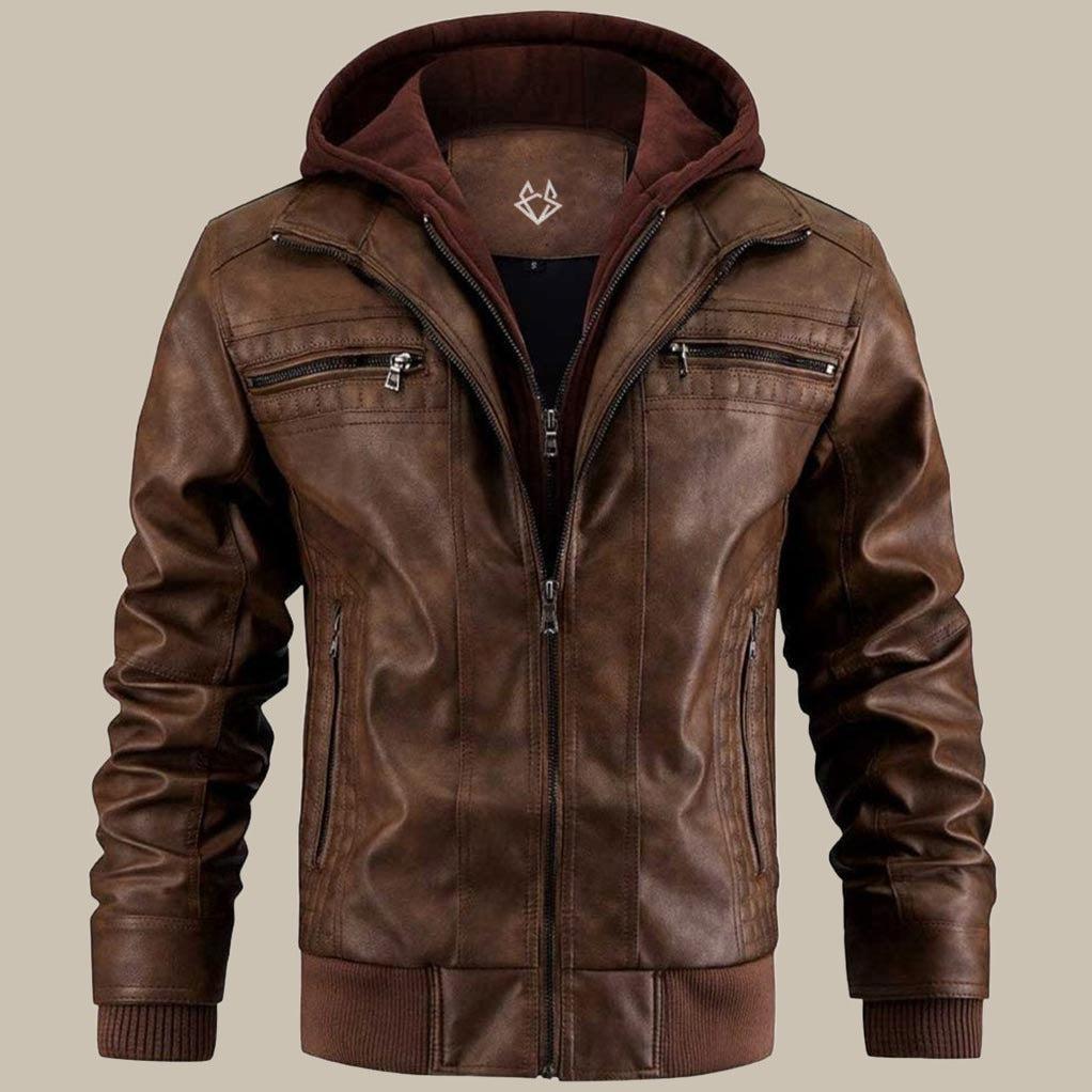 Veste en cuir pour homme Daan