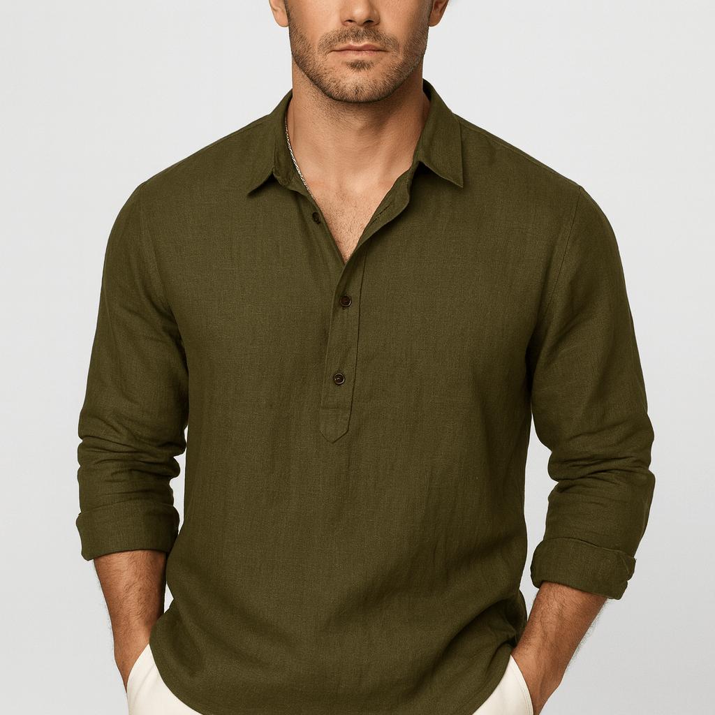 Zoviska | Lin ample chemise à col classique