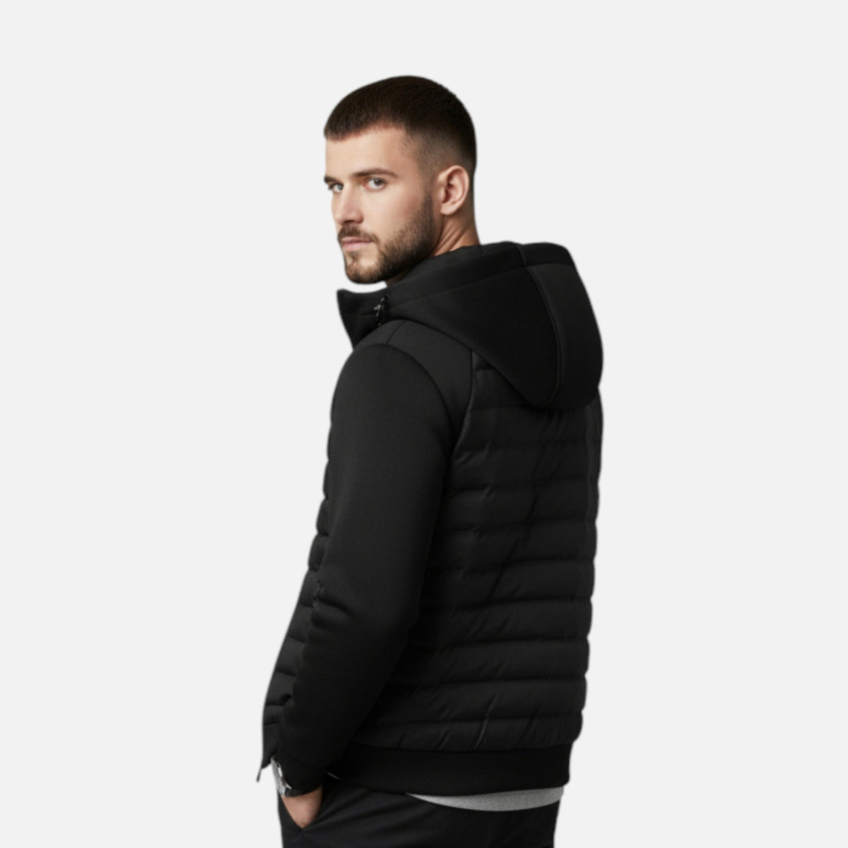Aarón | Chaqueta acolchada de hombre con capucha - foto 3