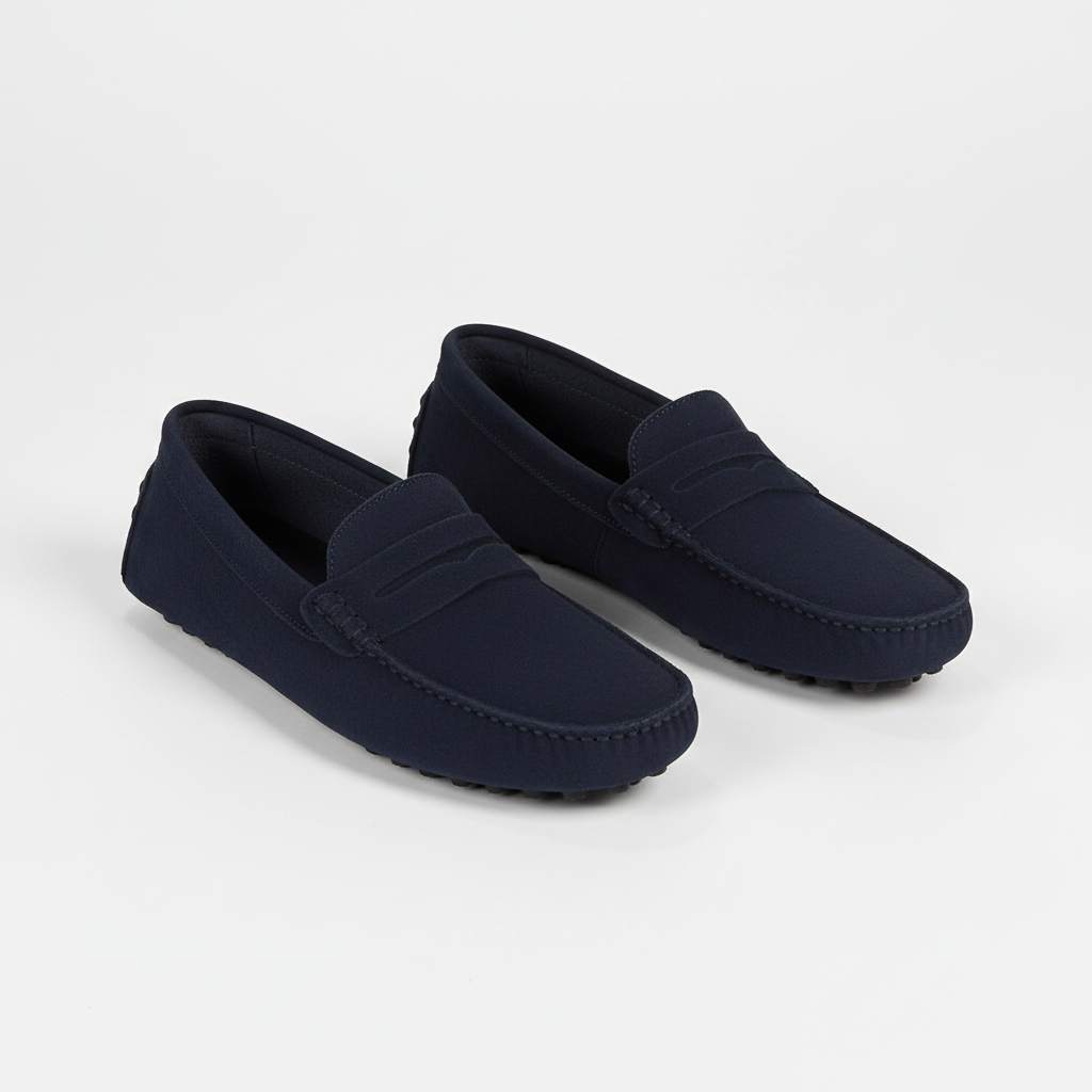 Abel | Mocasines italianos de hombre - Azul marino