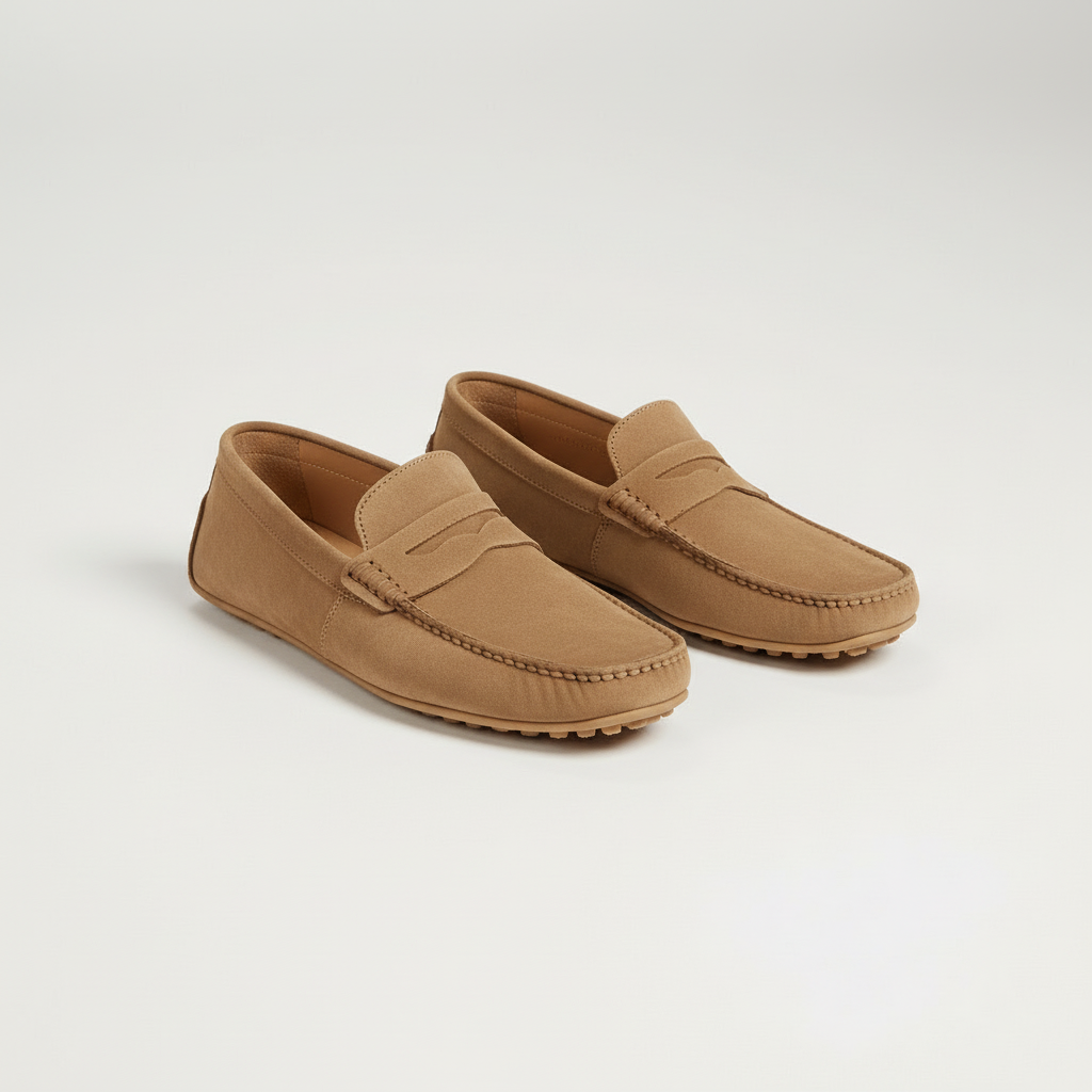 Abel | Mocasines italianos de hombre - Marrón claro