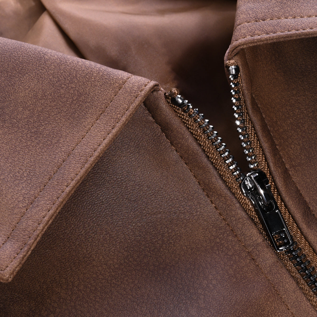 Adolfo | Chaqueta de cuero de hombre con cremallera - foto 7