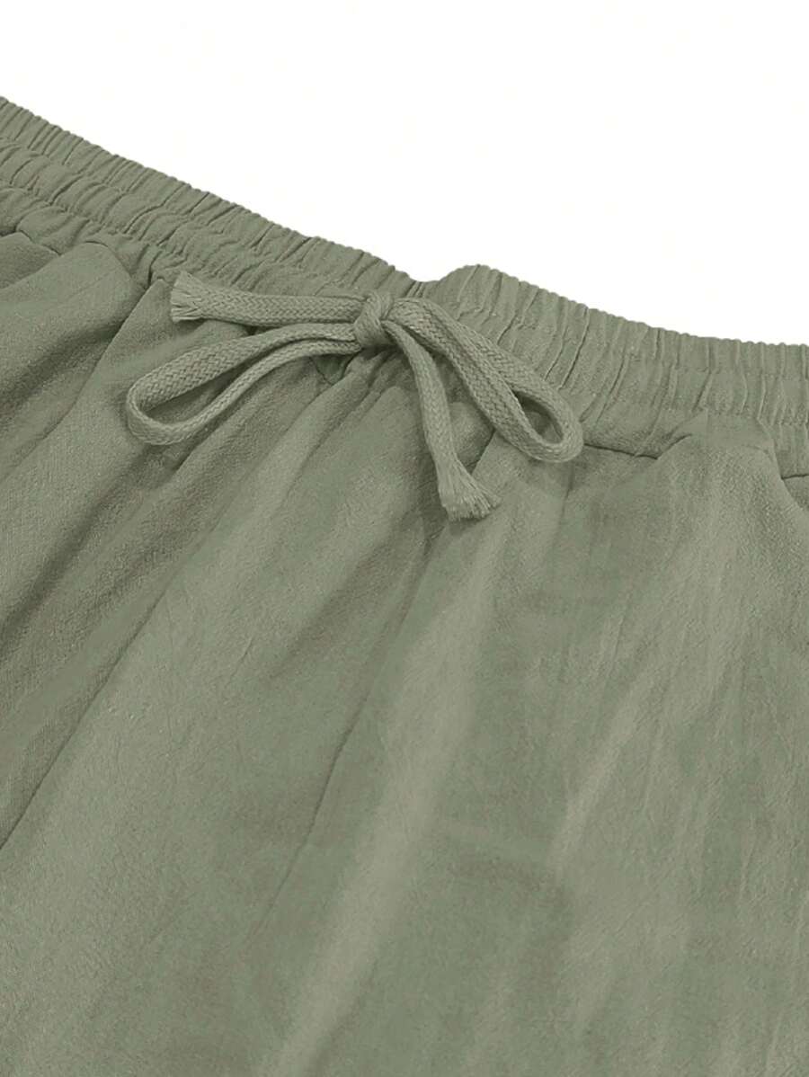 Adrián | Pantalón de lino de hombre con cordón - view 25