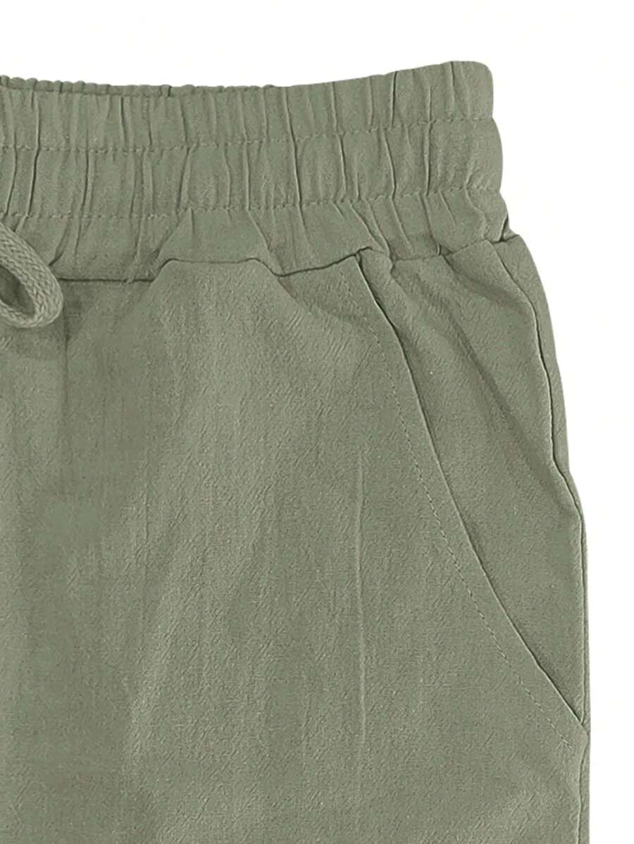 Adrián | Pantalón de lino de hombre con cordón - view 26