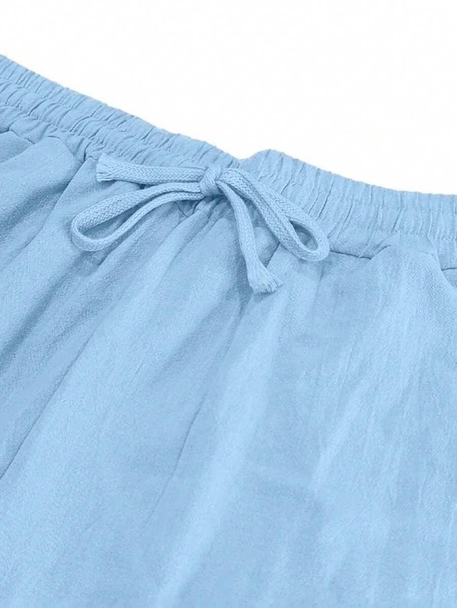 Adrián | Pantalón de lino de hombre con cordón - view 36