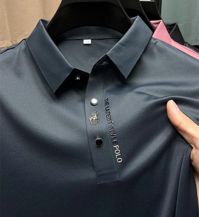 Aitor | Polo de hombre transpirable - Azul marino