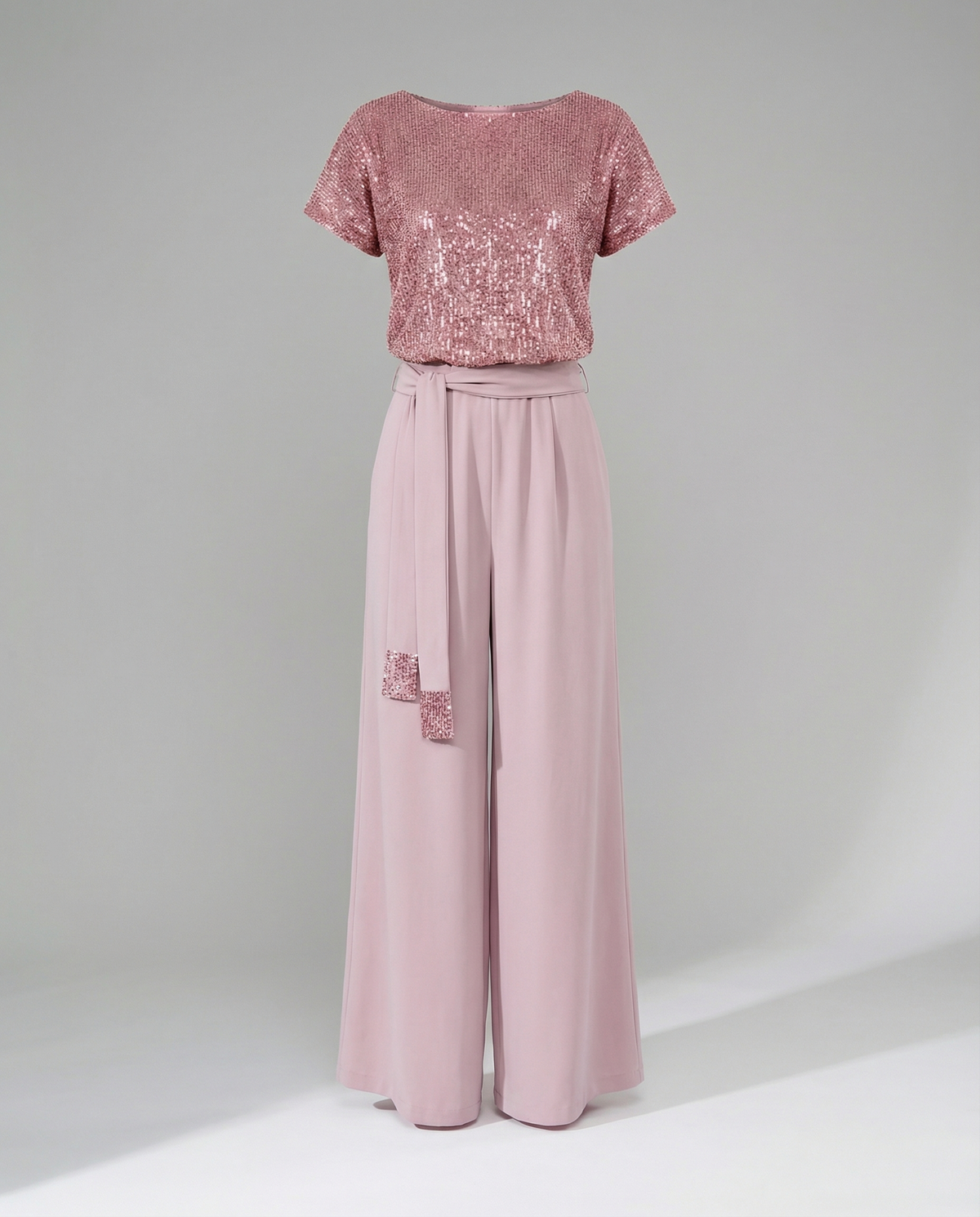 Arantxa | Mono de fiesta de lentejuelas de mujer - Rosa