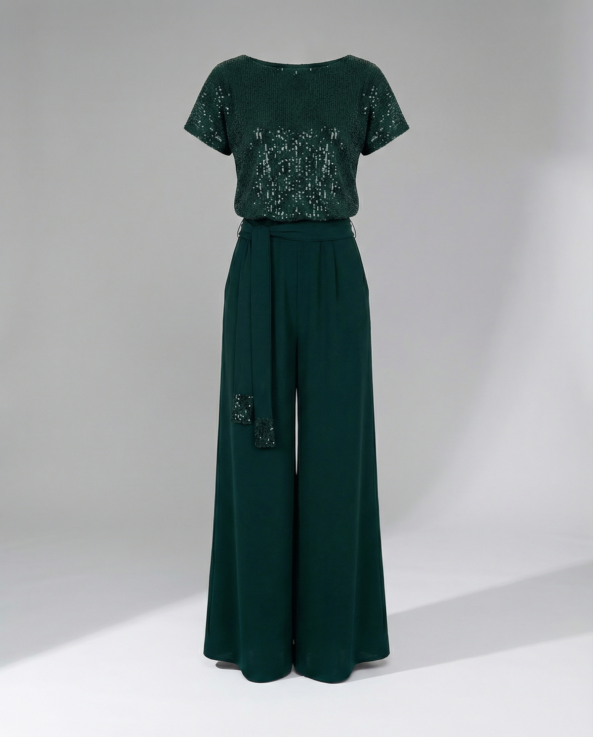 Arantxa | Mono de fiesta de lentejuelas de mujer - Verde