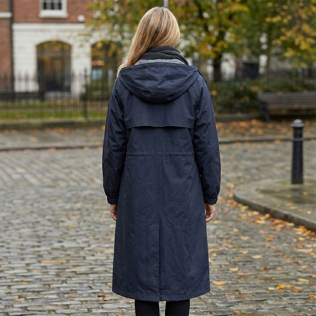 Ariadna | Chaqueta larga de mujer con capucha - foto 8